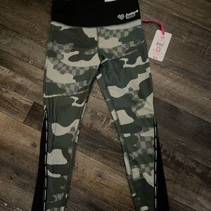 Justice Camouflage Leggings with Black Waistband